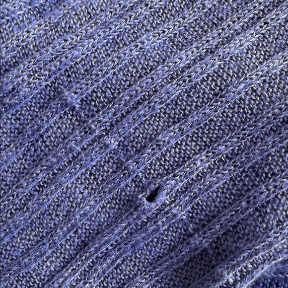 EILEEN FISHER DARK PURPLE Women's Linen Top. - Picture 9 of 10